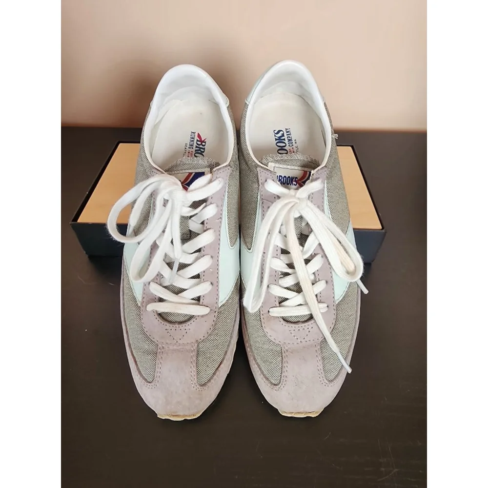 Women's Brooks Running Shoes Gray/Blue Size 8.5 - Picture 3 of 9